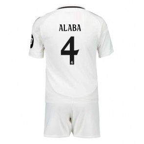 Real Madrid David Alaba #4 Domaci Dres za Dječji 2024-25 Kratak Rukavima (+ kratke hlače)